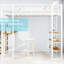 Lit simple en fer, table encastrée, garde-corps, stable, coffre-fort, chambre à coucher, pieds à double support, cadre de rangement peu encombrant, chambre à coucher simple, conception-2032978895