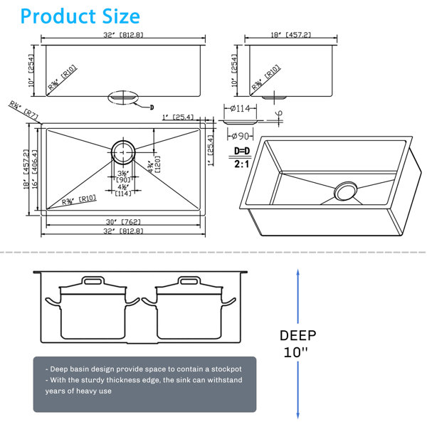 Dimensions du produit