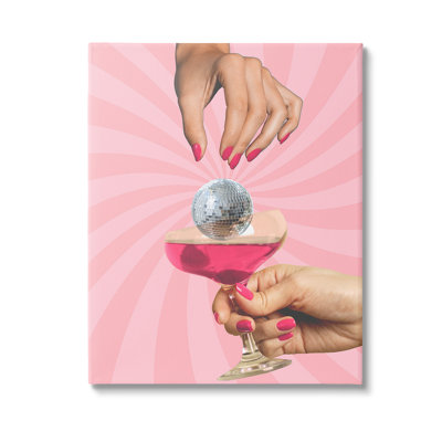 «Disco Ball Cocktail», art mural par Lil 'Rue