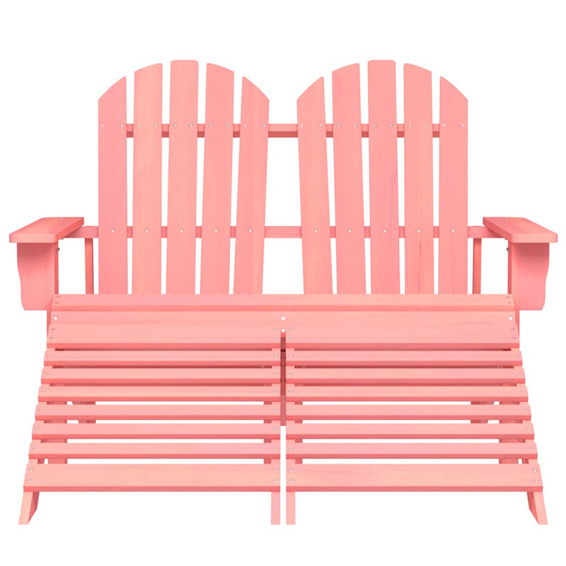 Buruk Fir Outdoor Adirondack Chair, Orange