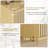 Fluted 8-Drawer Wooden Dresser, 48" Wide Modern Curved Chest of Drawers, Natural-2130447628