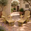 Méridienne de jardin pliable de style ferme Adirondack avec dossier réglable pour le jardin extérieur et le balcon, 2 pièces-130036497-130036500