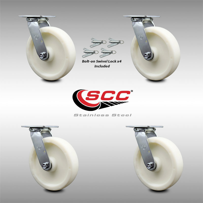 Stainless Steel Nylon Caster