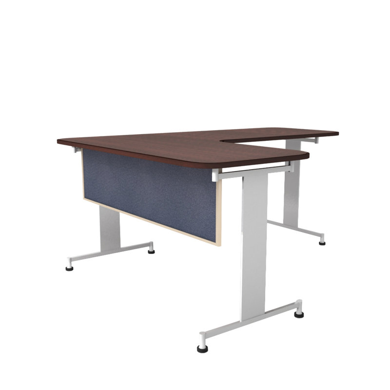 Panneau de modestie acoustique fixé au bureau, Tombée de la nuit, Aluminium, H 24 po x l 36 po x P 0,63 po