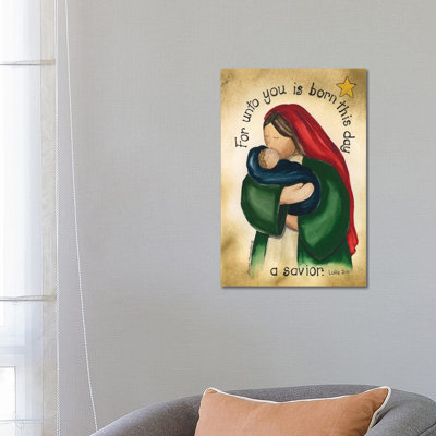 A Savior 1 Piece Wrapped Canvas Painting