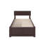 Lit plateforme en bois massif avec pied de lit et tiroirs de rangement Daurice-2142729733-2130845821