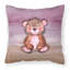 Coussin décoratif d’intérieur/d’extérieur ours en aquarelle-1201213630