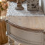 Console rectangulaire en bois massif blanc