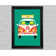 VW Camper Van Hippy - Single Picture Frame Print