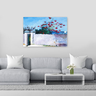 A Wall, Nassau, 1898 Classic Abstract Contemporary Coastal Ocean Wall Art Print by Winslow Homer - 1 Piece Wrapped Canvas Wall Art
