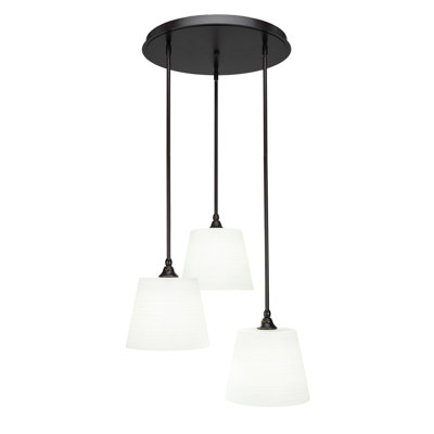 Empire 3 Light Stem Hung Cluster Pendalier