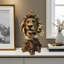 Majestic Lion Head Statue Decorative Artwork
