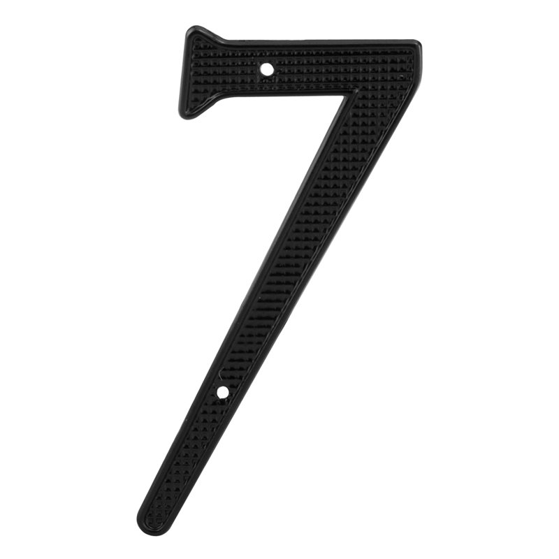 Numéro de maison de 4 po Prime-Line, moulé sous pression, finition noire, 7