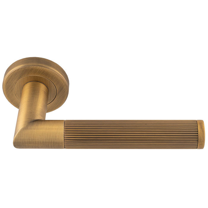 Serozzetta Trend Lines Passage (Hall & Closet) Door Handle, Gold