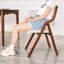 Chaises de salle à manger pliantes (2) - blanc crème + cerise. Peu encombrant, portatif. Pas d'assemblage. Support de dos ergonomique. Pour la salle à manger, le bureau, la conférence. Coussin éponge haute résilience. Limite de poids de 250 lb