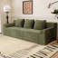 Canapé 71 po 3 pièces, tissu velours côtelé, sièges profonds, canapé causeuse confortable, sans assemblage, 1 pièce-590603513