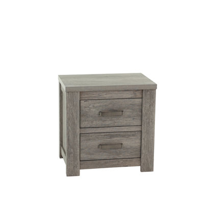 Table de chevet en chêne gris clair