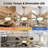 64 In. 6 Blades Indoor Ceiling Fan With LED Light Remote Control Reversible DC Motor-103679802-103679804