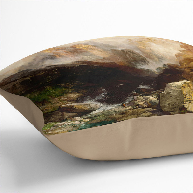 Mist In Kanab Canyon Utah Square Throw Cushion, Stone, 40cm H x 40cm W x 15cm D