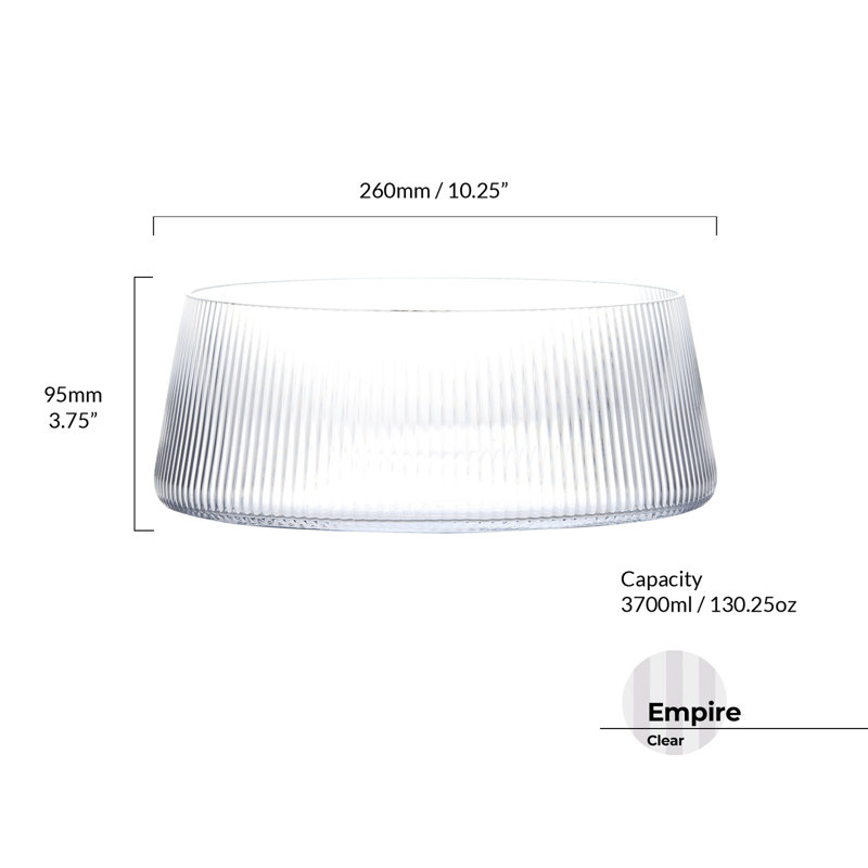 Anton Studio Designs Empire Glass Salad Bowl