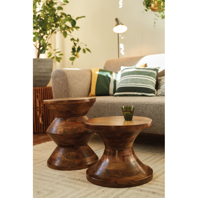 Solid + Manufactured Wood Accent Stool