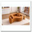 Canapé modulaire courbé en chenille-70962478
