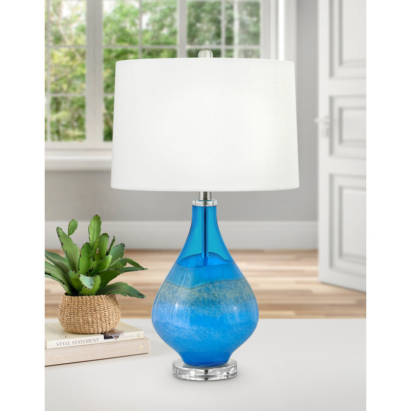 Lampe de table bleu 26 "
