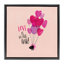 «Love Saying with Cat & Ballons», art mural sur toile flottante par Leeza Hernandez-1473722321-1460870111