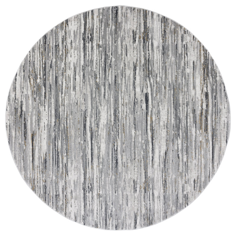 Abstract Indoor Rug, Round 7'10"