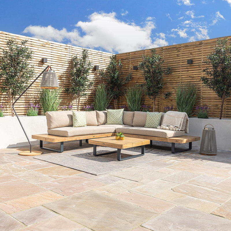Nahomi 5 - Person Garden Lounge Set with Cushions