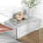 21" Long Rectangle Acrylic Waterfall Coffee Table, Clear