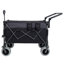 Chariot pliant multifonctionnel à roulettes avec poignée rotative et poignées de plage 9 po x 4 po pour camping et plage - 300 L très résistant, grande capacité pour le transport, l'épicerie et l'extérieur