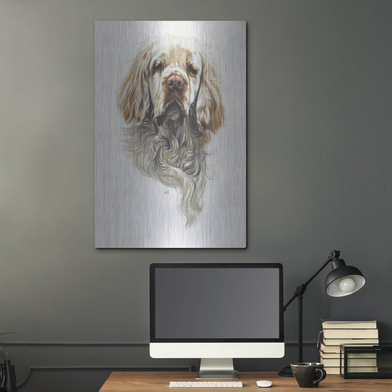 «Clumber Spaniel» par Barbara Keith, H 36 po x l 24 po