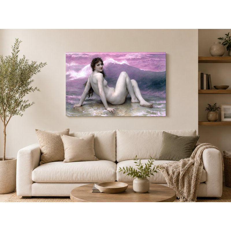 La Vague / The Wave (1896) - Paysage, art mural sur toile, 30" W x 20" H