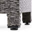 Table d'appoint - table cube en PE noir avec cadre en fer, 18 po x 18 po x 18 po, et assemblage