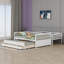 Lit superposé simple au-dessus de double avec lit gigogne simple Katrine-177003260