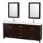 Sheffield 79" Double Bathroom Vanity Base Only-31336915