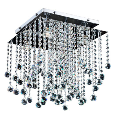 Plafonnier encastré géométrique 14 po à fixation unique 4 lumières Cohen-Arazi
