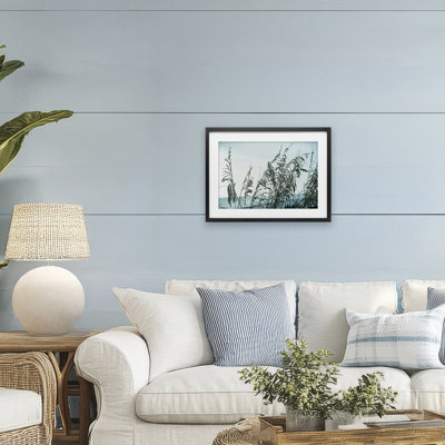 Hidden Horizon View Framed Print Under Glass, design by Seven Trees Design