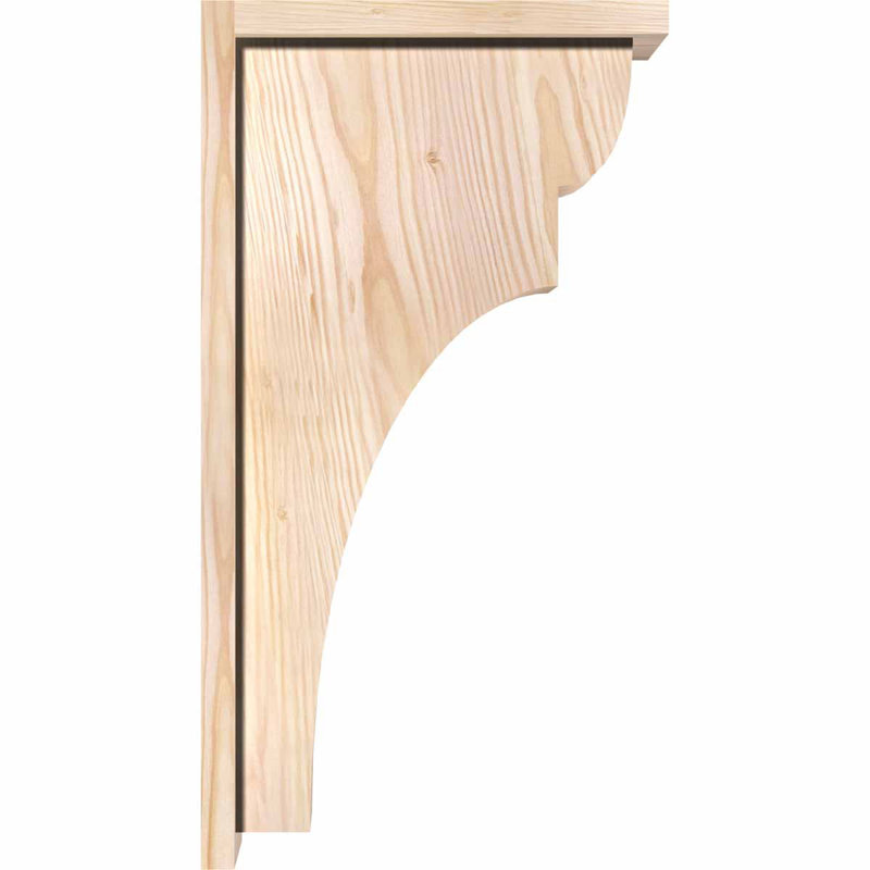 Yorkshire Yorktown avec plaque arrière, H 26 po x l 7,5 po x P 14 po, Sapin de Douglas, Lisse