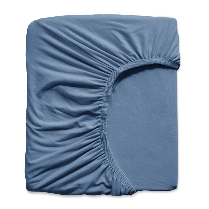 Ensemble de draps-housses South Blue Fine Linens, 2 Drap-housse pour lit simple: 39 po x 80 po, Sky Blue