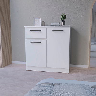 Commode Carlin, chambre à coucher, blanc