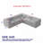 106*106" Chenille Modular L Shaped Sectional Sofa