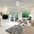 52"  3 - Blade LED Smart DC Ceiling Fan with Wall Control and Light Kit Included-1637029390