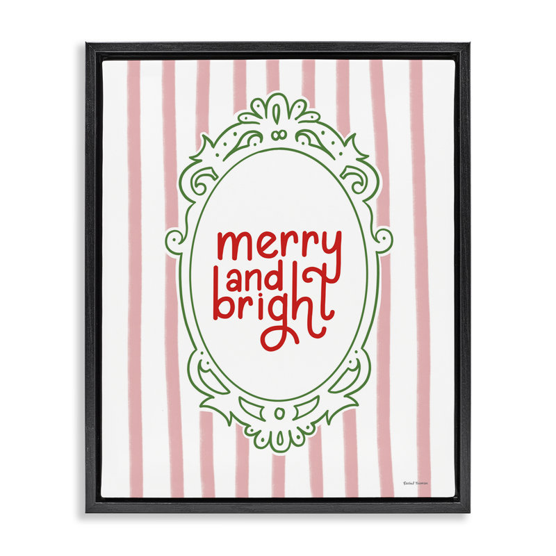 Cadre flottant Merry and Bright, H 31 po x l 25 po, Cadre flottant noir de jais