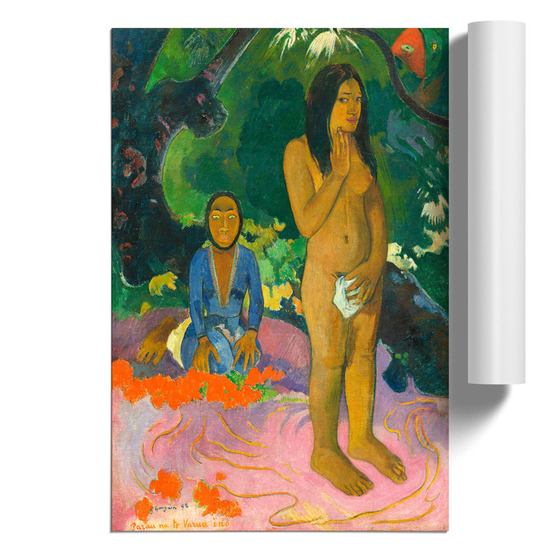 Words of the Devil by Paul Gauguin - Frameless Print, 59cm H x 42cm W x 0.1cm D