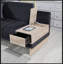 Canapé modulaire réversible Messina avec repose-pieds, rangement, ports USB et prises de recharge pour une vie moderne