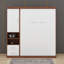 Lit escamotable double pleine grandeur avec armoire-788551563