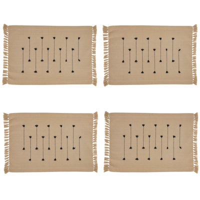Teranishi Collection Cotton No Pattern Rectangle Placemat