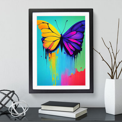 Butterfly With Dripping Paint No.1 - Print